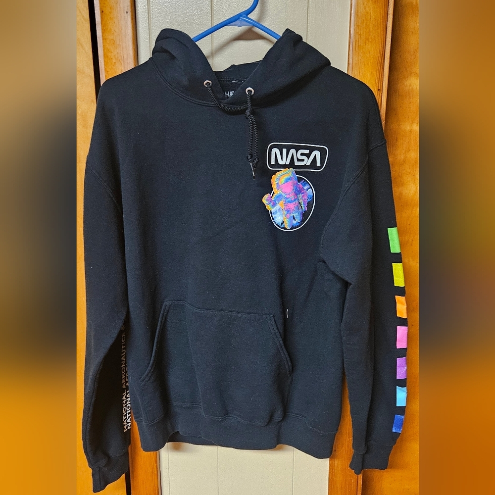 Chemistry Nasa Black Hoodie with Vibrant Accents